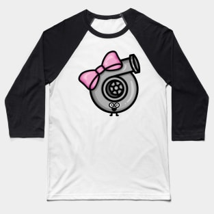 Cutest Turbo - Pink Bow Baseball T-Shirt